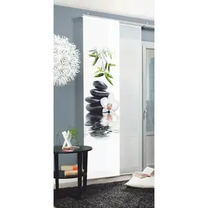 Шторка-панель CAMBRIDGE на липучке, 1 шт., размер ВxШ: 245x60 см, включая крепежные аксессуары Home Wohnideen, зеленый