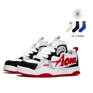 A1 низкие пухлые скейтборд кроссовки unisex A 1 AK KOH ENTERPRISE, черный, белый, красный+Comes with Knee-High Socks