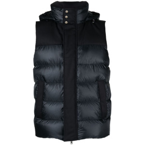 Herno quilted hooded gilet, синий