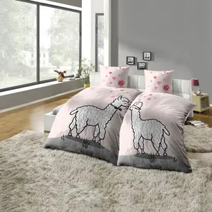 Постельное белье Dyckhoff «Лама», простое в уходе, цвет bunt