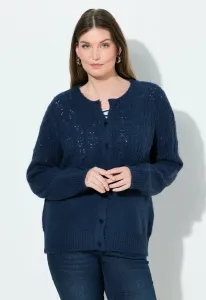 Кардиган с ажурной отделкой Ulla Popken, Marine