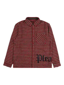 Рубашка с принтом Pleasures, красный