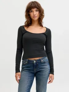 Топ с длинными рукавами и u-образным вырезом от jxstar Jjxx, Black