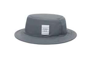 Полиэстер, хлопок, шляпы и кепки, мужская, gray THOM BROWNE, серый