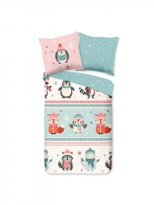 Traumschlaf Зимнее постельное белье с животными мотивами в разноцветной гамме