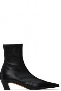 Черные эластичные низкие сапоги Nevada KHAITE