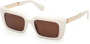 Солнцезащитные очки Max &Co MO0143 25E, блестящая слоновая кость, размер 52/19/140, женские Max&Co., 25e Shiny Ivory