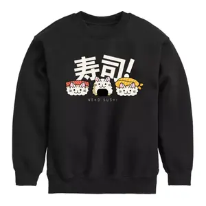 Флисовая толстовка Neko Sushi для мальчиков 8-20 лет Licensed Character, черный