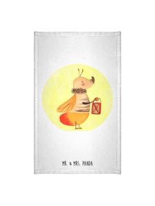 Mr. & Mrs. Panda Полотенце с рисунком светлячков, без надписи, белого цвета