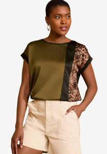 Топ Love & Roses REGULAR FIT, Khaki And Animal/Green