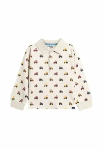 Футболка с длинными рукавами и принтом, прямого кроя. Jojo Maman Bébé, Natural