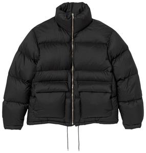 Куртка-блузон Auralee Super Light из нейлона рипстоп с пуховым наполнителем, черный