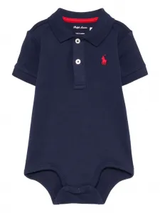 Боди с вышивкой в виде пони Polo Polo Ralph Lauren Kids, синий