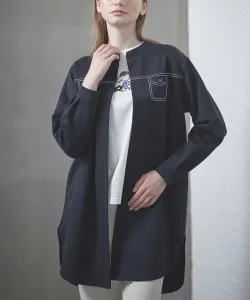 Сшитая блузка, выделяющая и сохраняющая тепло Studio Picone, цвет Navy (060)