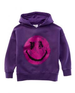 Худи Palm Angels x Smiley Over, фиолетовый