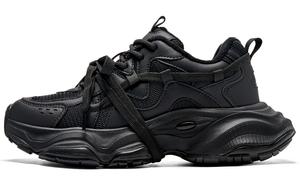 Kappa Скользоустойчивые, износостойкие, термостойкие массивные низкие кроссовки женские - Black, цвет Black