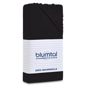 Комплект простыней на резинке, 2 шт., 90/190/30 см, черные Blumtal, черный