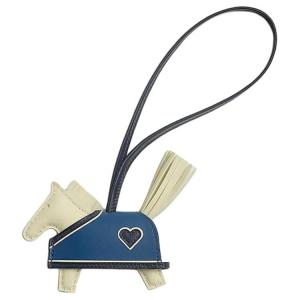 Hermes Аксессуар для сумки Rodeo Milo из овечьей кожи против Swift Leather, маленький, унисекс, Milton, желтый, темно-синий и синий с эффектом тай-дай