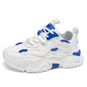 Нескользящие износостойкие низкие повседневные туфли для мужчин NANJIREN, White Blue