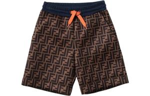 Детские шорты FENDI, коричневый