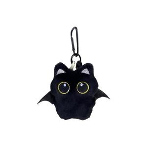 Nodding Bud Bug Милый ангельский демон черный угольный шарик котенок мягкая и очаровательная черная кошка кукла плюшевый кулон 8см высота