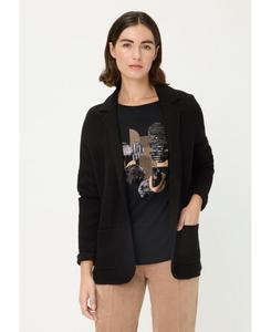 Женский блейзер из смеси мериносовой шерсти Olsen, Black