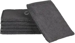 Рукавицы для мытья ROSS "Чувственная кожа", (6 шт.), обработанные маслом алоэ вера 16х22 см (6 шт.), цвет anthrazit