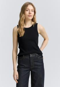 Топ TOM TAILOR MIT STRUKTUR, Deep Black/Black