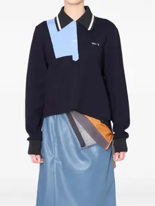 Рубашка поло асимметричного кроя Kolor, синий