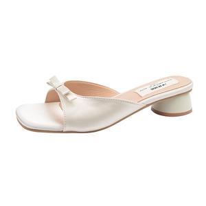 Тапочки-слайды из износостойкой ткани для женщин CAOT, Apricot