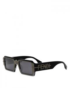 Fendigraphy Геометрические Солнечные Очки, 52мм Fendi, черный