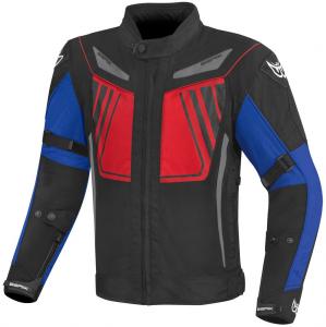 Водонепроницаемая текстильная мотоциклетная куртка Berik nardo evo, Black/Red/Blue