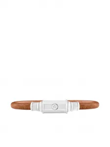 Кожаный браслет Diamond Lasso Marie Lichtenberg, серебристый