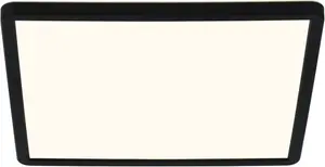 Светодиодный потолочный светильник Nordlux "OJA", 1 лампа, с возможностью изменения цвета, вкл. светодиодный модуль, вкл. диммер Высота: 2 см, черный