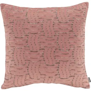 Декоративная подушка Fugato с пушистым материалом, наволочка с наполнителем, 1 шт. H.O.C.K., Rosa + bedruckt
