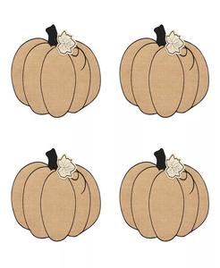 Подставка под тыкву из мешковины, набор из 4 шт Elrene