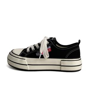 City camel Женские лоу-топ скейтборд кроссовки черные, цвет Black