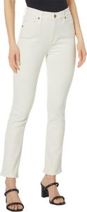 Джинсы AG Jeans Mari Crop High-Rise Slim Straight in White Cream, White Cream