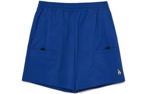 Повседневные шорты унисекс цвета павлиний синий MLB