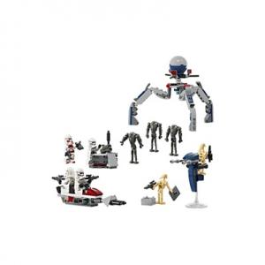 Конструктор Star Wars Collection Clone Soldier And Fighter Robot Battle Set, 215 деталей, 75372 LEGO