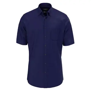 Рубашка с коротким рукавом Fynch Hatton Seersucker Solids, синий