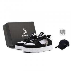 SHAQ Нескользящие, износостойкие, дышащие низкие кроссовки для скейтбординга, мужские, черно-белые