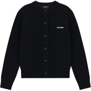 Кардиган с круглым вырезом WE11DONE, черный
