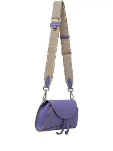 Сумка с потертыми ремешками GIANNI CHIARINI, фиолетовый