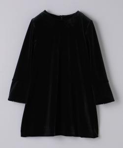 Велюровое мини-платье/детское 110 см United Arrows, цвет Black