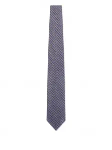 Шёлковый галстук с узором Tom Ford, синий