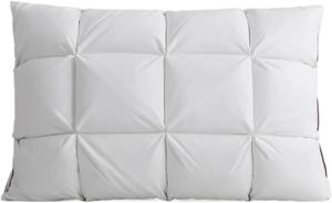 Generic Подушка из гусиного пера с защитой шеи, хлопковый чехол Onecolor