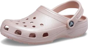 Унисекс сабо Crocs Classic с блестками, розовый