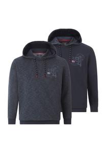 Двойная толстовка AMUND JAN VANDERSTORM, темно-синий