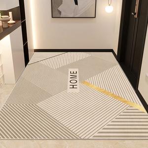 Budis Ковер 120х160 см для прихожей в скандинавском стиле, водонепроницаемый и нескользящий, утолщенный и износостойкий, моющийся